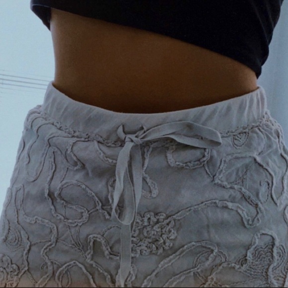 Max Studio Cotton Midi skirt Small Grey - Picture 3 of 10